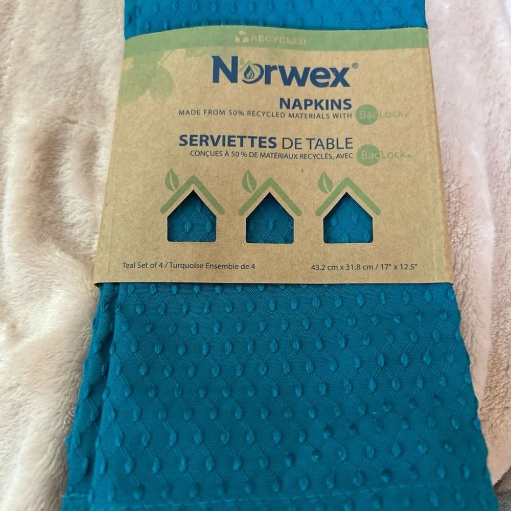 Norwex Turquoise Eco-Friendly Napkins